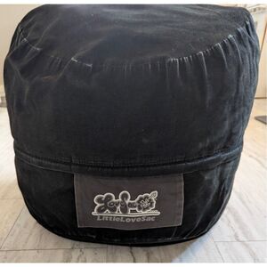 Little LOVESAC Black Corduroy sac vintage seat bag